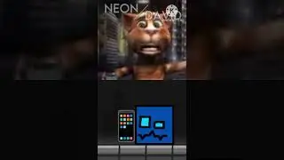 Neon David GD Calling Leo Le Chat (Geometry Dash Animation) #shorts