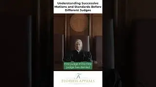 Understanding Successive Motions and Standards Before Different Judges | Florida Appeals