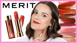 Merit Beauty Signature Lip Lightweight Lipstick - Aperitif - The Perfect Red Lip For Everyone?