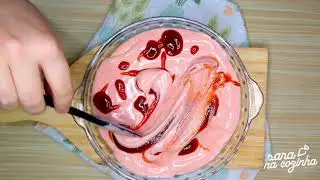 Sobremesa gelada com goiabada, para refrescar nesse calor! sobremesa gelada facil