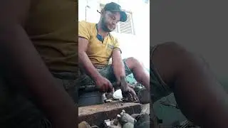 retirando cobre de motores pequenos
