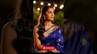 Romantic Rain Scene | Elegant Woman in Blue Saree | Emotional Short Video