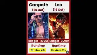 Ganapath VS Leo movie comparison box office collection #viral #trending #shorts #ganpati #leo