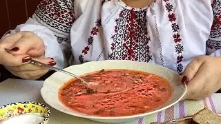 ASMR EATING SOUNDS SOUNDS OF MOUTH //АСМР ЗВУКИ РТА ЕМ БОРЩ