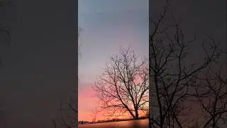 January. Sunset now #silence #sunset #evening #soulfulmoment #winter #aesthetic #balmforyoursoul