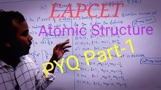 EAPCET || ATOMIC STRUCTURE || Previous year questions _ PART-1 for TS