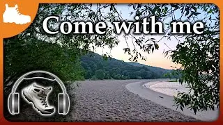 ASMR walking - Soft crunch of footsteps through sand in the morning sun - 4K UHD