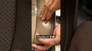 how repair seat cover 😱🎨 amazing art #stories #facts #foryou #shorts