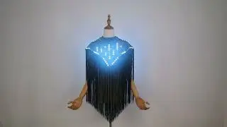 RGB LED Performance Cape &mdash; Light-Up Stage Cloak for DJs & Singers