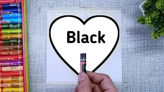 Heart | Double Exposure Oil Pastel Drawing Tutorial Step by Step | Naveen Art #1