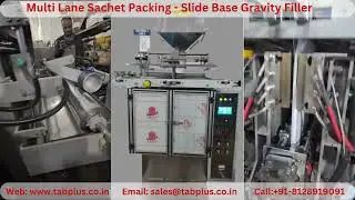 Slide Base Gravity Filler Multi Lane Sachet Packing Machine