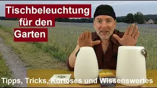✅Beleuchtung f&uuml;r Gartentisch LED au&szlig;en Tischleuchte Camping Nachtlicht Laterne Review deutsch