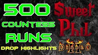 Diablo 2 - 500 Countess Runs, Drop Highlights, Plugy