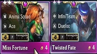 Miss Fortune + Twisted Fate Build 7 Renegade I (Set 8.5 V13.17 Patch) RANKED TFT