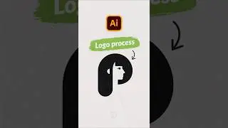 P + Girl Logo design process | Illustrator tutorial #logodesignprocess #logodesign #logo
