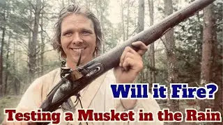 Will a Flintlock Fire in the Rain? #musket #pedersoli #flintlock #patriot #subscribe #brownbess