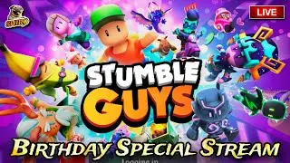 🛑GIVEAWAY | BIRTHDAY SPECIAL STREAM | Stumble Guys Live  | SHIRO CAPTAIN #stumbleguys #youtubeshorts