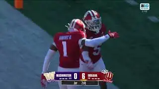 D'Angelo Ponds Picks off Will Rodgers & Takes it to the House | Indiana Football