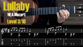 Lullaby - Mozart. Fingerstyle lesson + TAB