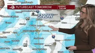 Very cold air and snow move in for Sunday