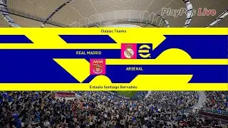 Real Madrid Legends vs Arsenal Legends - PES Classic Teams - Gameplay PC