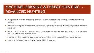 Machine Learning & Threat Hunting - Advanced Hunting