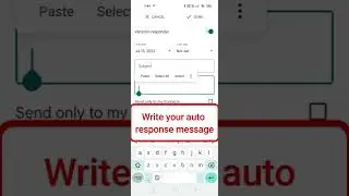 How to configure Auto-Reply Emails for Vacations and Holidays in Gmail app.