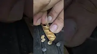 How to do gold file cutting #art #gold #jewellery #gold jewellery #handmade