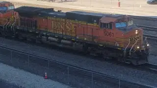 BNSF of double stack train at Union station.  