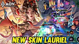 AOV : NEW SKIN LAURIEL LNY GAMEPLAY - ARENA OF VALOR LIENQUANMOBILE ROV