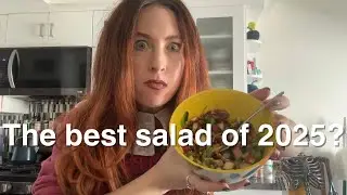 MAKING THE VIRAL CELERY DATE SALAD #viralsalad #makelunchwithme