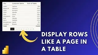 Power BI Pagination Trick: Show 10 Rows Per Page in  a Visual | MiTutorials