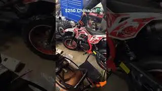 Temu $250 two stroke dirtbike from China #temu #dirtbike #minidirtbike #pitbike