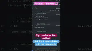 Python 🐍 Pandas tips and tricks #shorts #programming