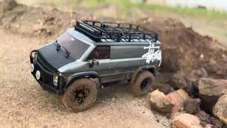 Water Day ! Hobby Plus Evo RockVan . 1/18 #minicrawler #rcoffoad #rc #offroad 