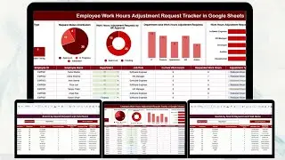 Employee Work Hours Adjustment Request Tracker in Google Sheets