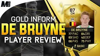 FIFA 16 IF DE BRUYNE REVIEW (87) FIFA 16 Ultimate Team Player Review + In Game Stats