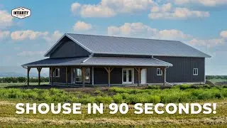Building a Post-Frame home, the Shouse | Time-lapse Home Construction