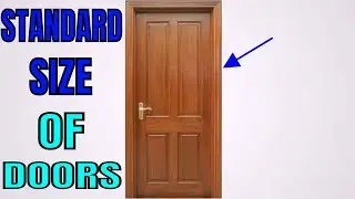 What is the standard size of a door in residential Buildings?