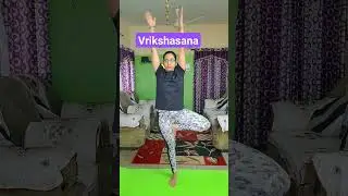 Tree Pose .🙏plz like, share and subscribe.#yogapractice#yogaforbeginners#yogateacher #yogalife#yoga