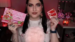 ASMR Doing My Makeup | Playing with the Strawberry Shortcake Collection 🍓🍰