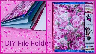 DIY File Folder | with three compartments | very beautiful | Divyata's Arts & Crafts