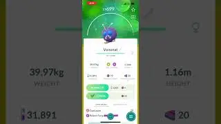 Shiny ✨ Venonat! Pok&eacute;mon Go #nintendo #pok&eacute;mon #pok&eacute;mongo