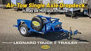 MINI DROPDECK EQUIPMENT TRAILER - Air-Tow S8-35 Dropdeck Trailer