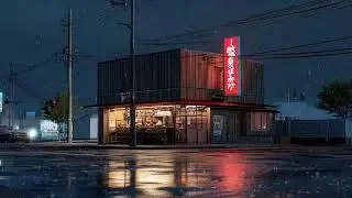 Night Walk in Tokyo 🌙 Soft Lofi Beats with Rain Ambience for Sleep & Peace