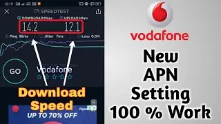 New Vodafone APN Setting to Increase Vodafone 4G Speed Ultimate | How to Increase Vodafone 4G Speed
