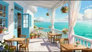 Peaceful Spring Morning Piano 🌸 Relaxing Piano Music with Ocean Waves | Fresh & Calm Energy