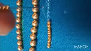 Free aari class 16 4mm beads work, surge beads work 🪡🧵 mouni aari works 