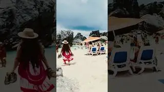 Pink sand Beach 🏖️ #new #pinksand #bermuda #beach #trending #viralvideo #memes