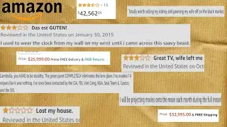 Funny Amazon Reviews On Expensive Items (plus free shipping)